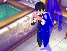 剑在线Yaoi：Kirito的无式手撞在未经审查的高清 korean sexy gay porn