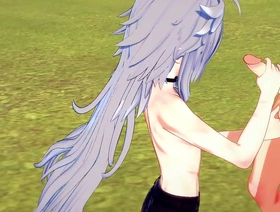 Genshin Impact Yaoi：Diluc的感性打手枪和无鞍肛门 chinese gay porn webcam