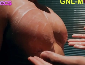 亚洲大块雪橇腹肌和乳头在蒸汽淋浴相遇 korean gay homemade porn